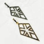 Load image into Gallery viewer, DP124. Diamond Sterling Silver Arrowhead Shape Pendant