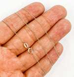 Load image into Gallery viewer, 14K Solid Yellow Gold Curb Chain.