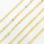 Load image into Gallery viewer, 1813FGF. 14K Gold Filled Flat Round Link Chain