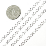 Load image into Gallery viewer, 925 Sterling Silver Big and Small Oval Link Chains