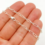 Load image into Gallery viewer, Sterling Silver Paperclip Necklace