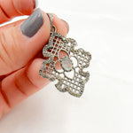 Load image into Gallery viewer, DP330. Diamond Sterling Silver Fancy Shape Pendant with Gemstone