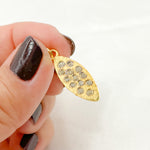 Load image into Gallery viewer, DC781. Diamond Sterling Silver Leaf Shape Pendant