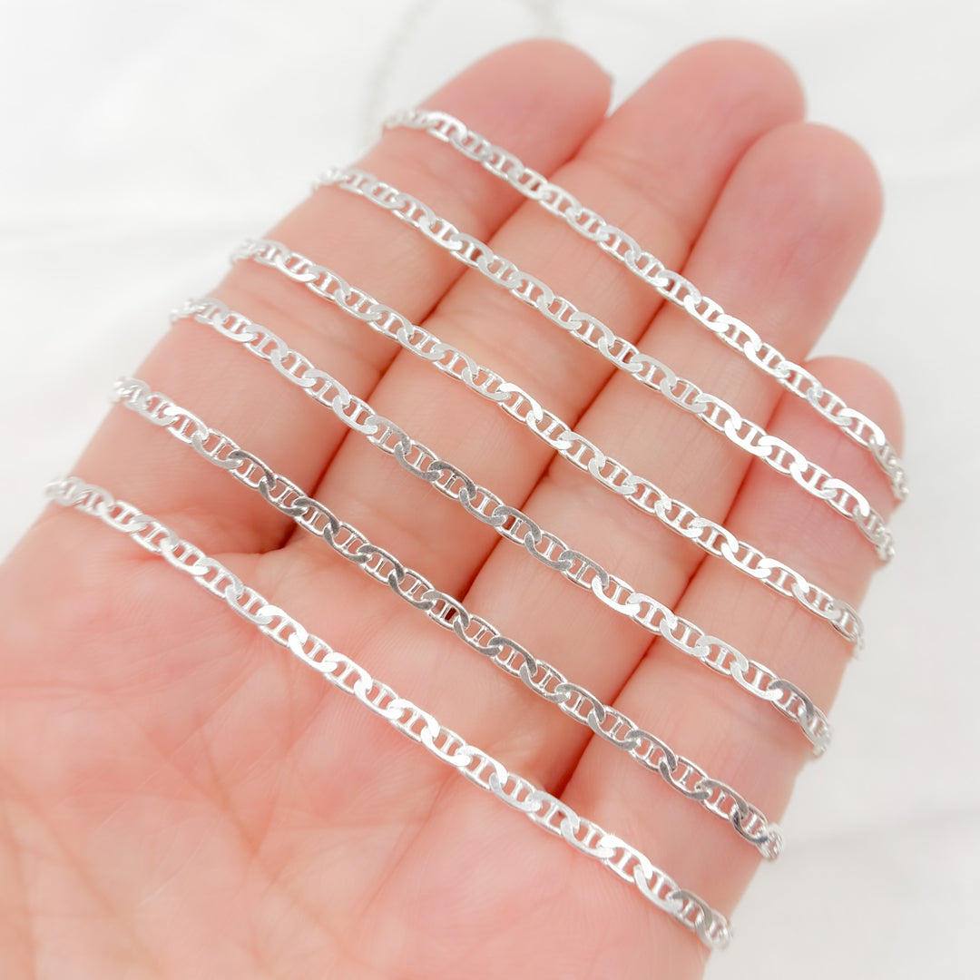 Shop NOw Silver Marina Link Chain