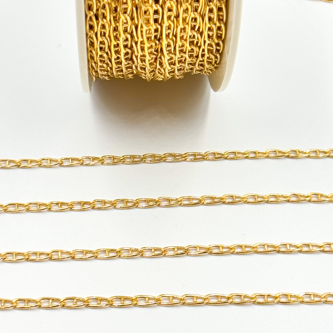 14K Gold Filled Smooth Marina Link Chains