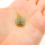 Load image into Gallery viewer, Diamond Sterling Silver Round Charm