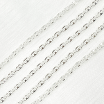 Load image into Gallery viewer, V174SS. Sterling Silver Marina and Cable Link Chain
