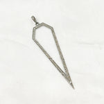 Load image into Gallery viewer, DP054. Diamond Silver Arrow Pendant