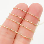Load image into Gallery viewer, Yellow Gold Smooth Round Bars Link Chain