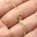 Load image into Gallery viewer, 14K Solid Yellow Gold Diamond Cut Paperclip Link Chain
