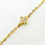 Load image into Gallery viewer, NT403413RU. 14K Solid Gold Diamond and Gemstone Flower Necklace
