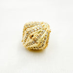 Load image into Gallery viewer, DC599. Diamond & Sterling Silver Rhombus Shape Bead