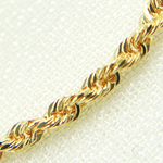 Load image into Gallery viewer, 14K Solid Yellow Gold Rope Chain
