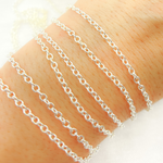 Load image into Gallery viewer, 2214SS. 925 Sterling Silver Cable Chain
