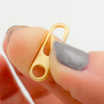 Load image into Gallery viewer, 20MM Gold Plated Matt Sterling Silver Oval Clasp