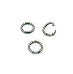 Load image into Gallery viewer, MFT080DE5BR I Black Rhodium 925 Sterling Silver Open Jump Ring Gauge: 20. Size: 5mm.