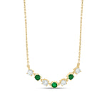 Load image into Gallery viewer, CN96321. 14K Solid Gold Diamond Necklace