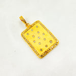 Load image into Gallery viewer, DP200. Diamond Sterling Silver Rectangle Pendant