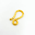 Load image into Gallery viewer, 22MM Gold-plated Sterling Silver Hook Clasp