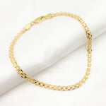 Load image into Gallery viewer, 040G2SLMSIT2Bracelet. 14K Solid Yellow Gold Wheat Bracelet