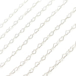 Load image into Gallery viewer, Sterling Silver Heart Link Chains