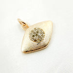 Load image into Gallery viewer, DC343. Diamond Sterling Silver Eye Pendant