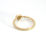 Load image into Gallery viewer, 14k Solid Diamond Heart Ring.