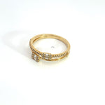 Load image into Gallery viewer, 14k Solid Gold Diamond Ring.