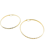 Load image into Gallery viewer, GER103. 14K Solid Gold Twisted Hoop Earrings