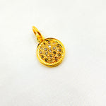 Load image into Gallery viewer, DC284. Diamond Sterling Silver Round Charm