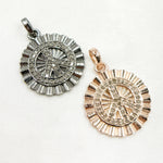 Load image into Gallery viewer, Diamond Silver Round Pendant