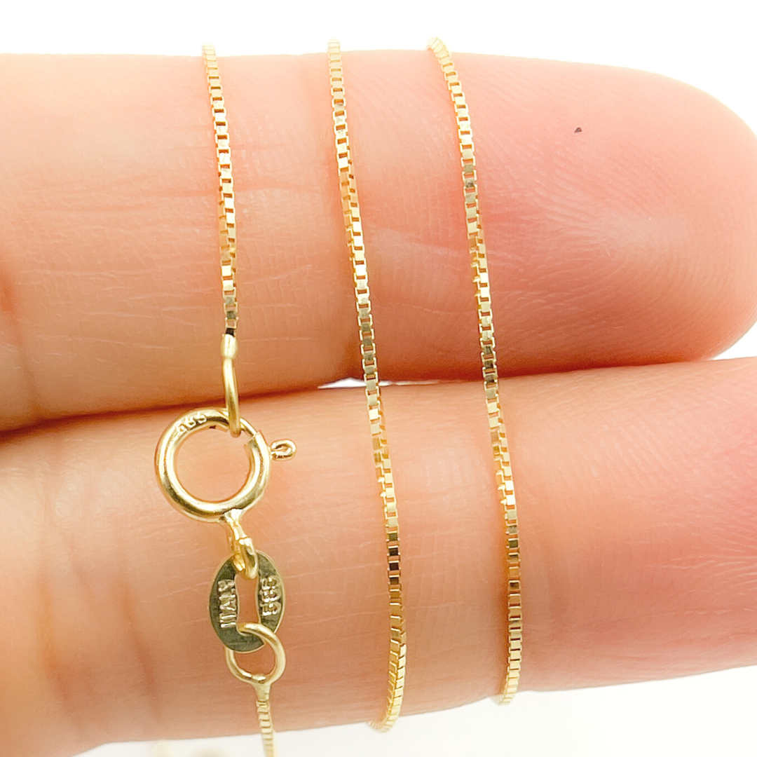 14K Solid Gold Box Chain