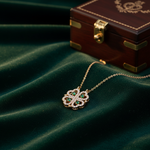 Load image into Gallery viewer, NFG72911EM. 14k Solid Gold Diamond and Emerald Fancy Necklace