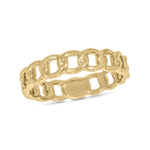 Load image into Gallery viewer, 14K Solid Yellow Gold Chain Link Ring.