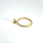 Load image into Gallery viewer, 14K Solid Gold Diamond Ring.