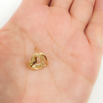 Load image into Gallery viewer, EFB51036. 14K Solid Gold Heart Earrings