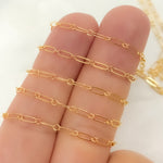 Load image into Gallery viewer, 14K Yellow Gold Filled Flat Long and Short Chain