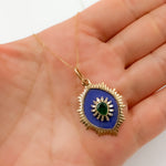 Load image into Gallery viewer, KG52. 14K Gold Oval Pendant