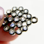 Load image into Gallery viewer, Sterling Silver Round Connector with Gemstone