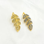 Load image into Gallery viewer, DC446. Diamond Sterling Silver Leaf Pendant