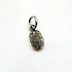 Load image into Gallery viewer, DC255. Diamond Sterling Silver Oval Charm