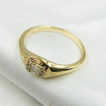 Load image into Gallery viewer, 14K Solid Gold Diamond Ring.
