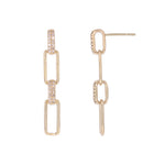 Load image into Gallery viewer, EFE51953. 14K Solid Gold Diamond Dangle Earrings
