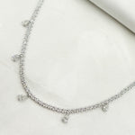 Load image into Gallery viewer, NFM70721. 14K Solid Gold Diamond Necklace
