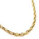 Load image into Gallery viewer, Solid Gold Hollow Flat Cable Link Chain