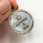 Load image into Gallery viewer, Buy Silver Round Enamel Pendant