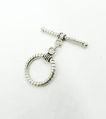 Load image into Gallery viewer, 925 Sterling Silver Toggle Lock 12mm Round. Toggle8SS
