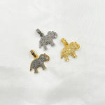 Load image into Gallery viewer, DP441. Diamond Sterling Silver Elephant Pendant