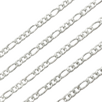 Load image into Gallery viewer, Y60SS. Sterling Silver Figaro Chain