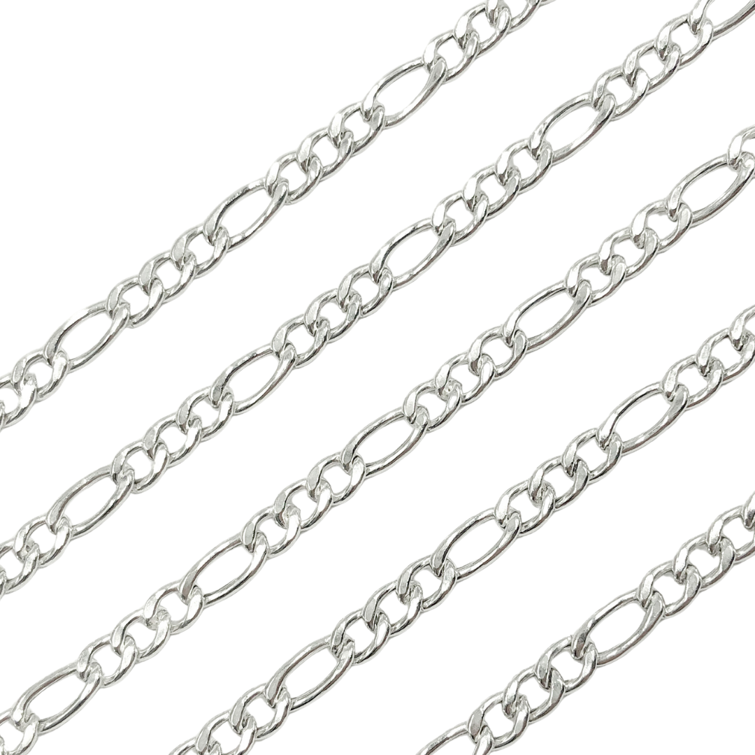 Y60SS. Sterling Silver Figaro Chain